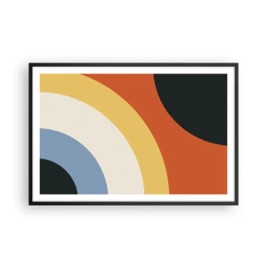 Poster in black frame - Towards Each Other - 91x61 cm