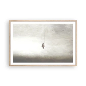 Poster in light oak frame - Child in Us - 91x61 cm