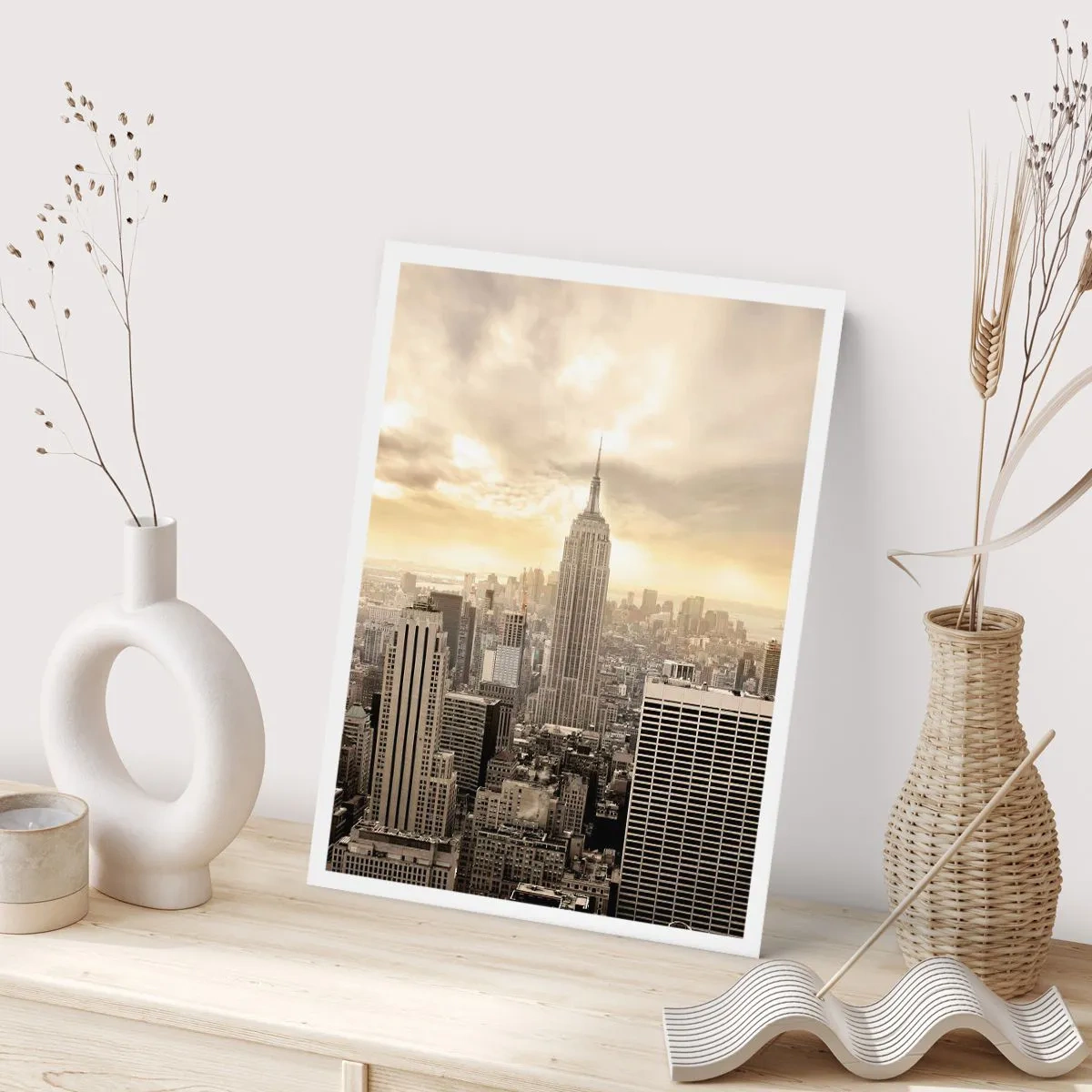 Poster - New York Woven in Grey - 61x91 cm