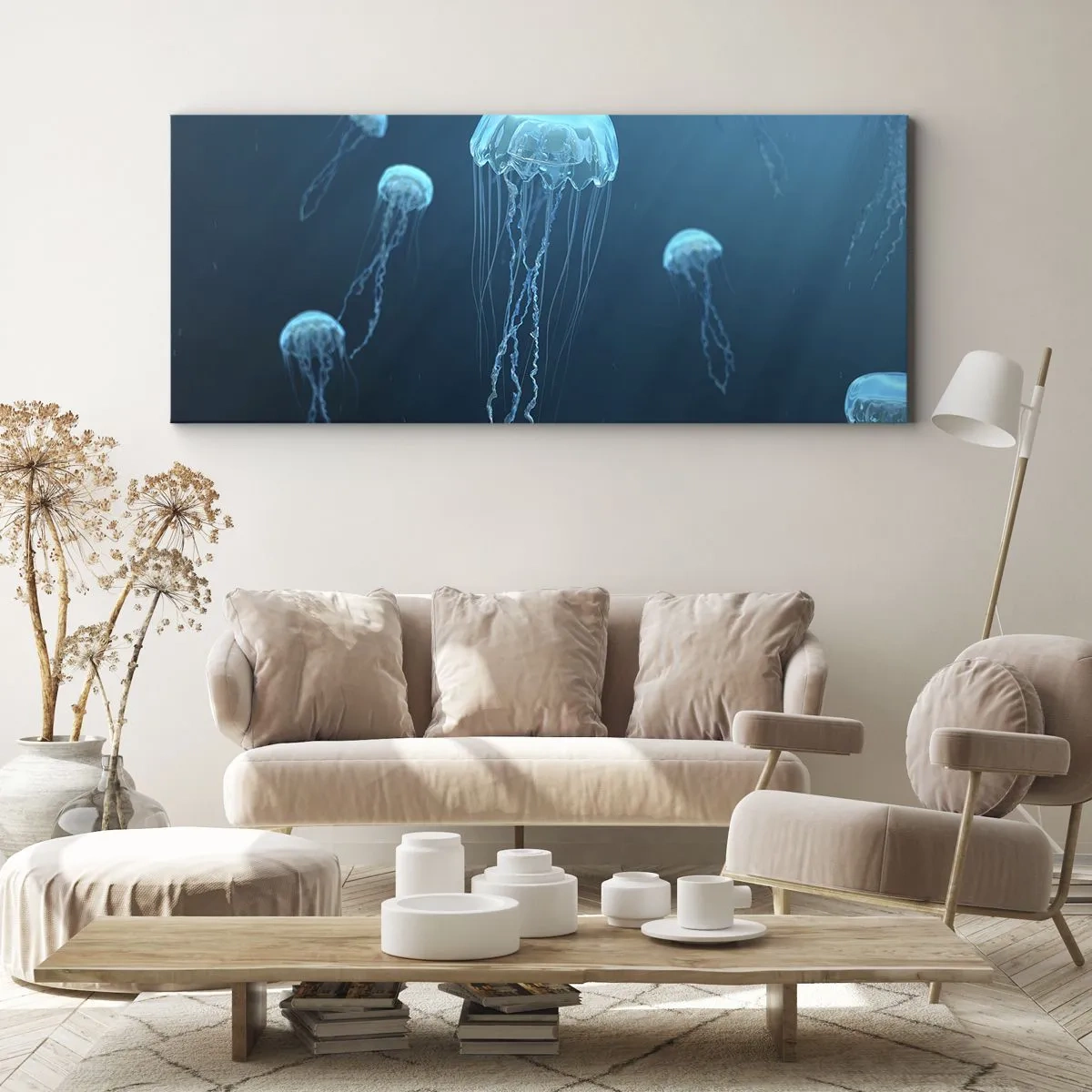 Canvas picture - Ocean Dance - 160x50 cm