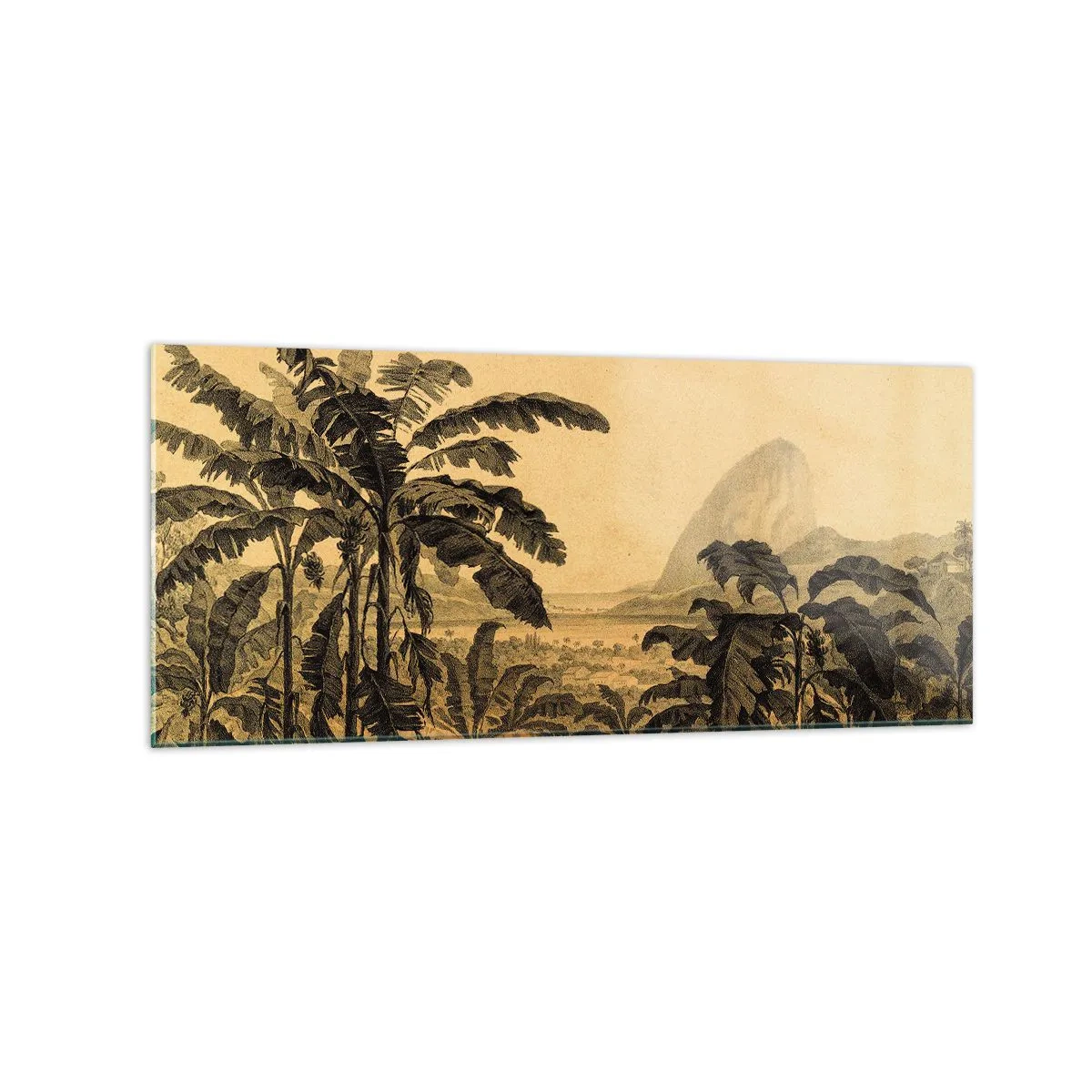 Glass picture - In Colonial Character - 120x50 cm
