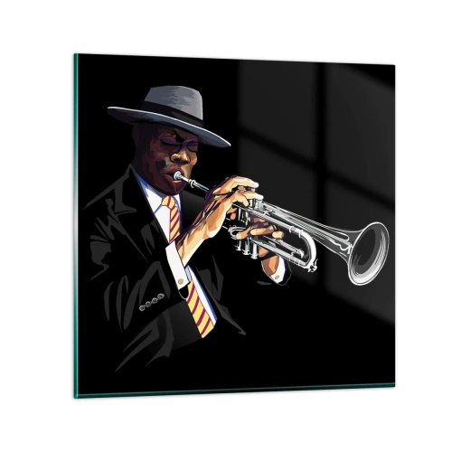 Glass picture - Charm of Old School - 70x70 cm
