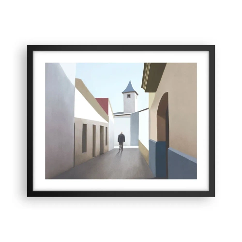 Poster in black frame - Sunny Walk - 50x40 cm