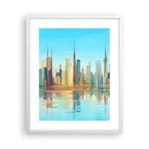 Poster in white frmae - Sunny Metropolis - 40x50 cm