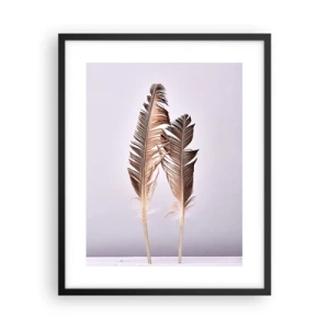 Poster in black frame - Against Nothingness - 40x50 cm