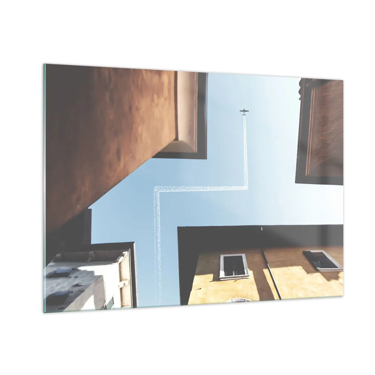 Glass picture - Above City Maze - 100x70 cm