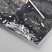 Clock face with lines