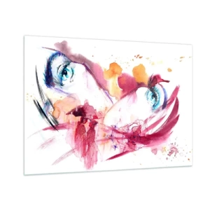 Glass picture - In Close-up the World Is Blooming  - 100x70 cm