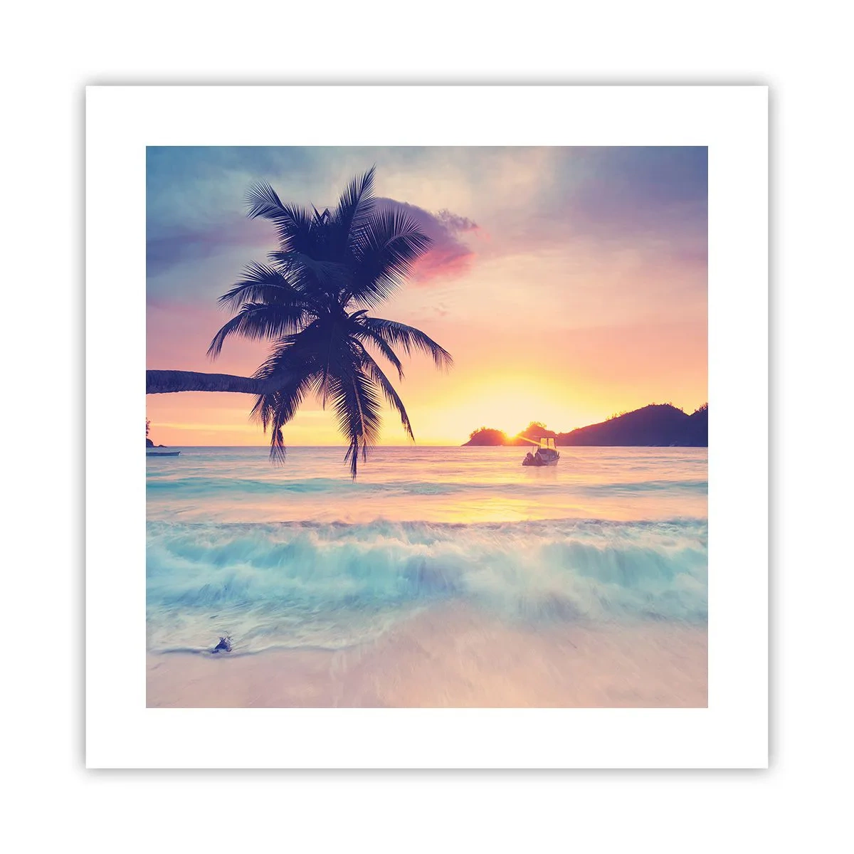 Poster - Evening in a Bay - 40x40 cm