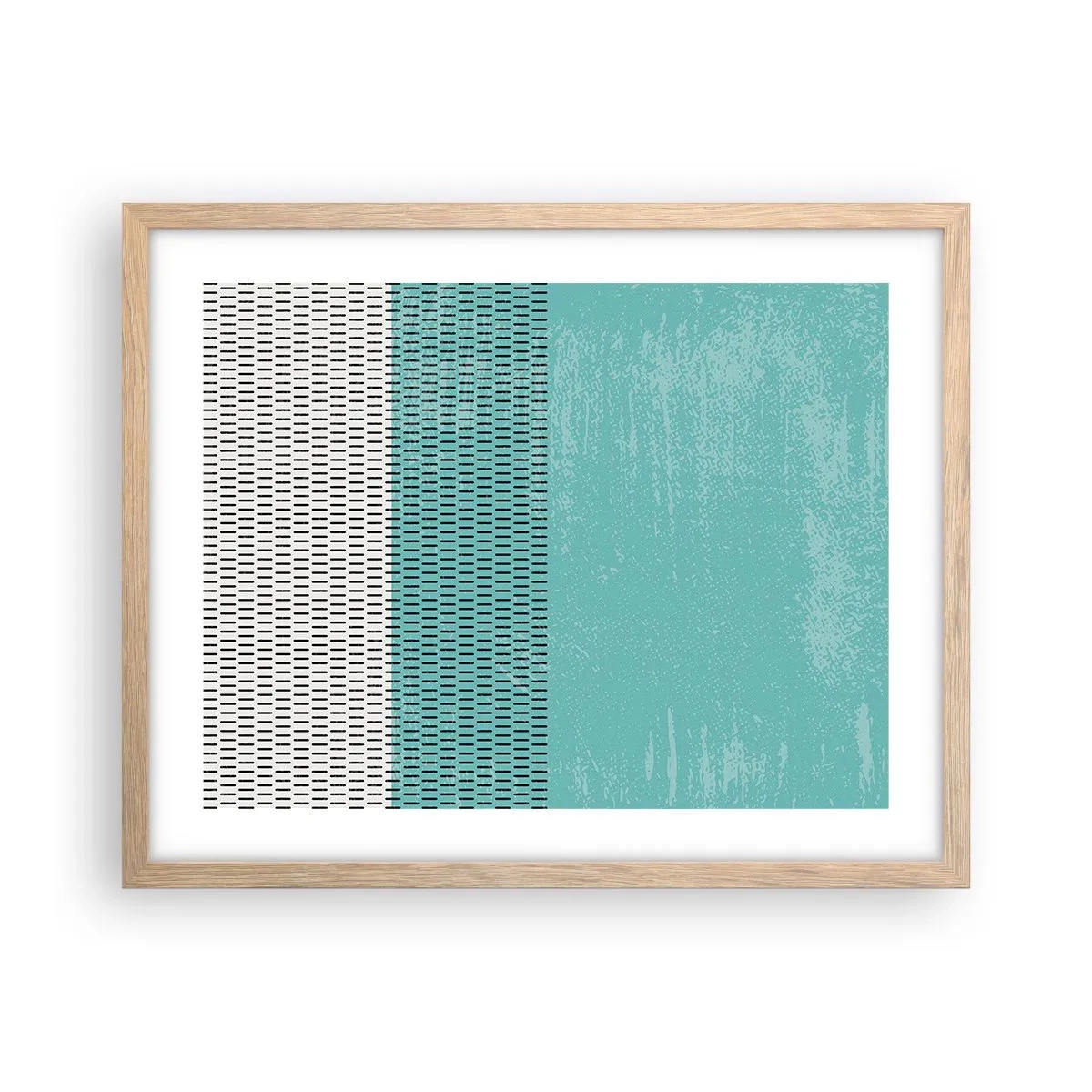 Poster in light oak frame - Balanced Composition - 50x40 cm