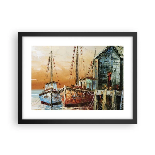 Poster in black frame - Calm Return - 40x30 cm