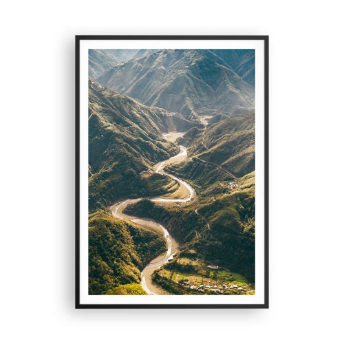 Poster in black frame - Straight from the Heart of the Mountains - 70x100 cm
