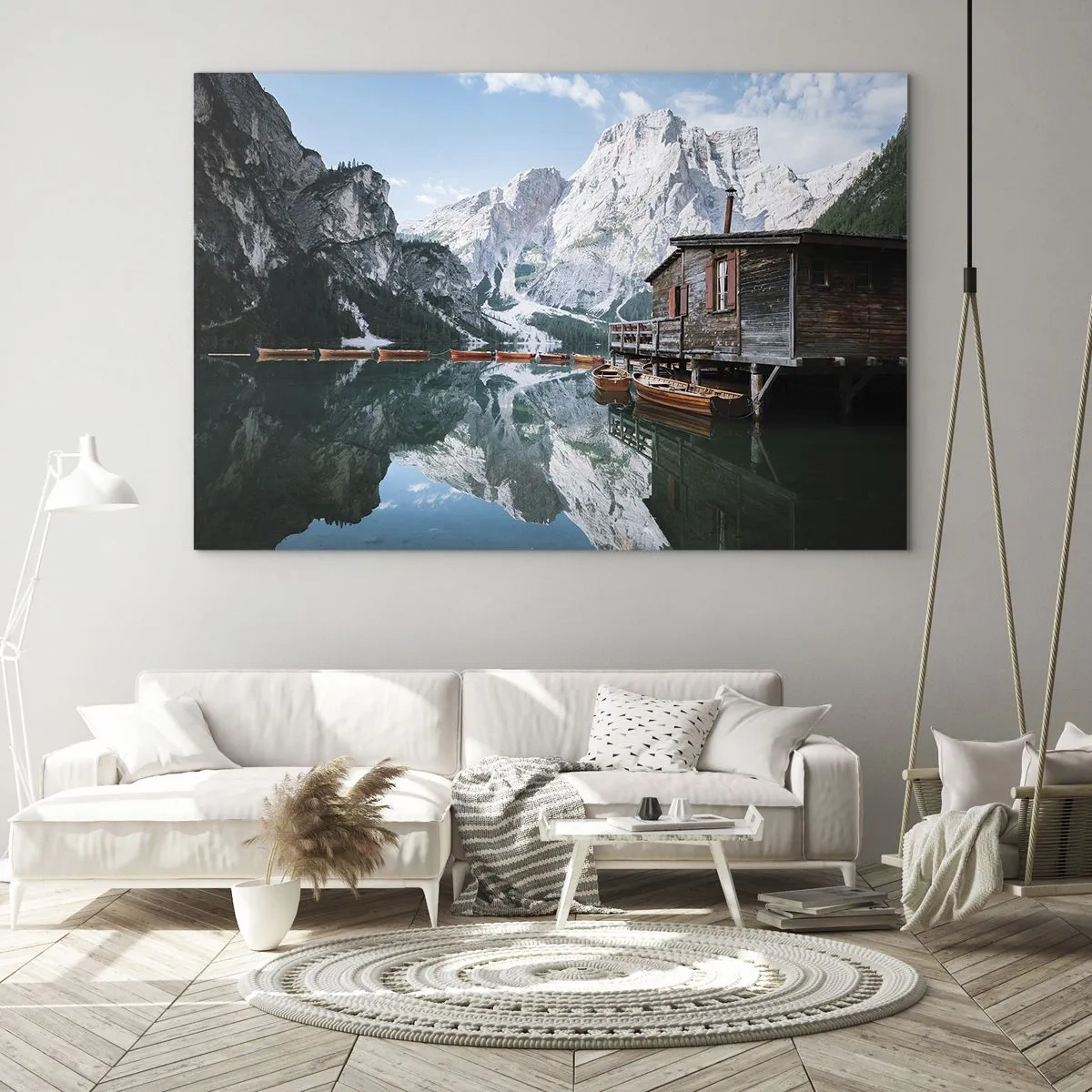 Glass picture - Crystal, Mountain Morning - 120x80 cm