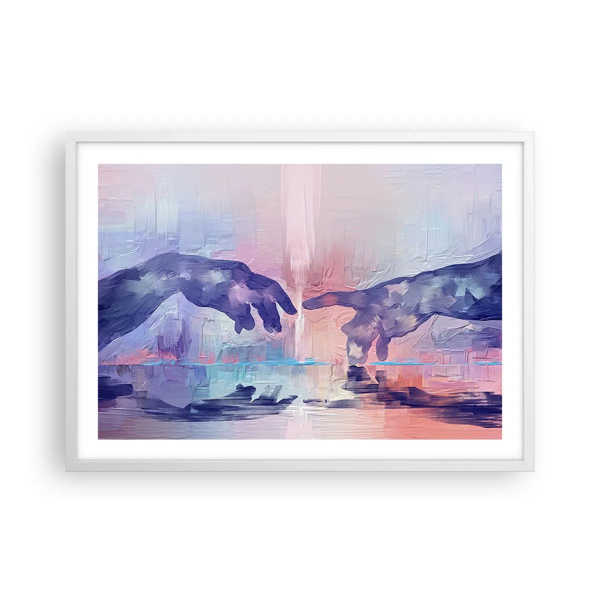 Poster in white frmae - Godly Spark of Life - 70x50 cm