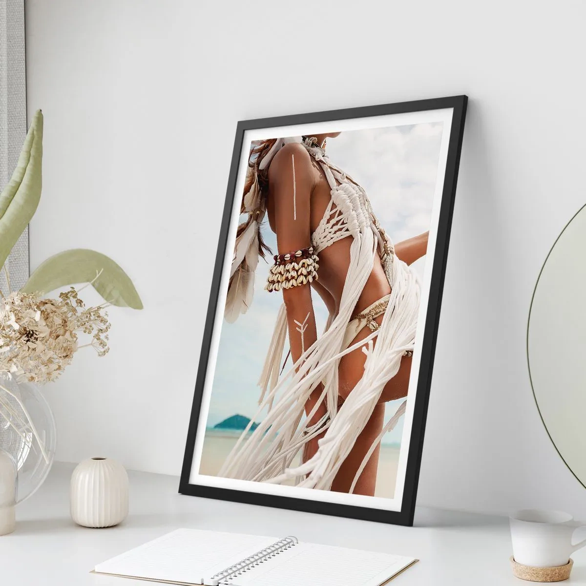 Poster in black frame - Priestess of the Sun - 61x91 cm