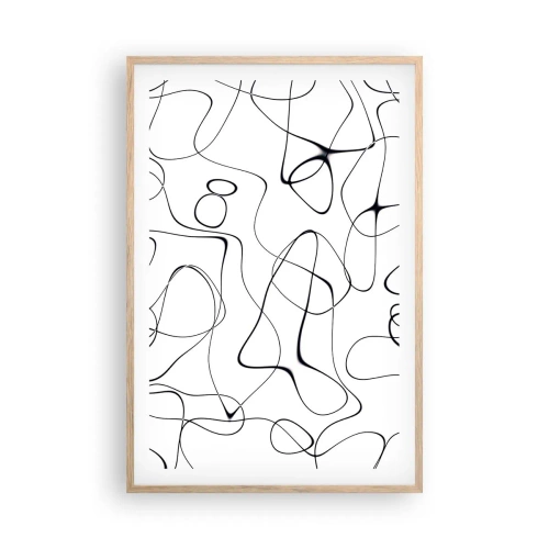 Poster in light oak frame - Life Paths, Trails of Fortune - 61x91 cm