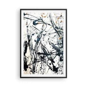 Poster in black frame - Expressionist Abstract - 61x91 cm