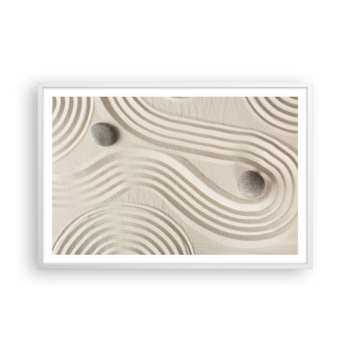 Poster in white frmae - Touch of Warmth - 91x61 cm