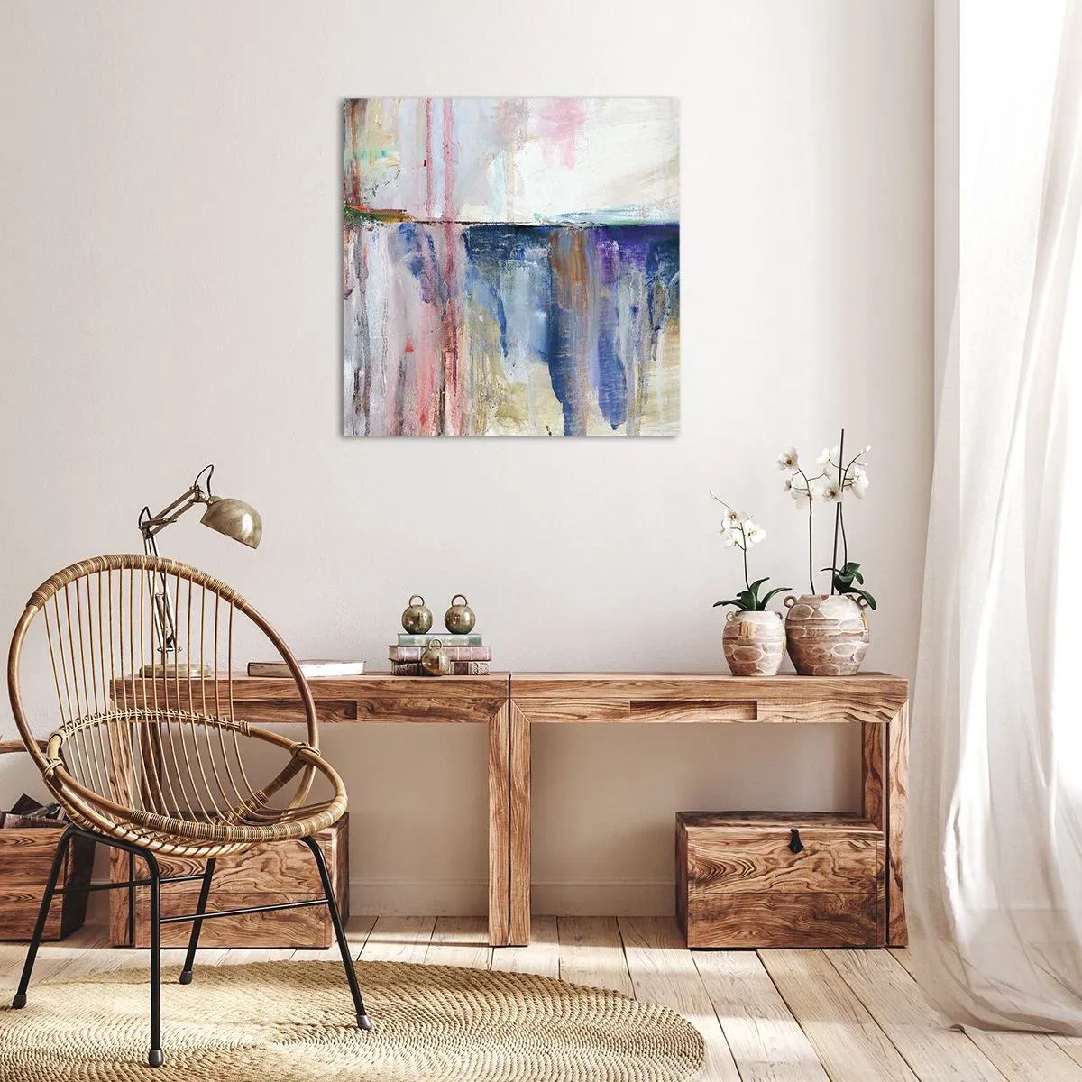 Canvas picture - Colourful Impressions an Associations - 50x50 cm