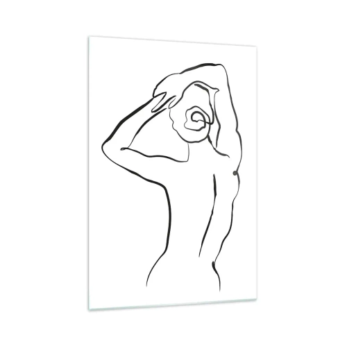 Glass picture - Nude in the Morning - 70x100 cm