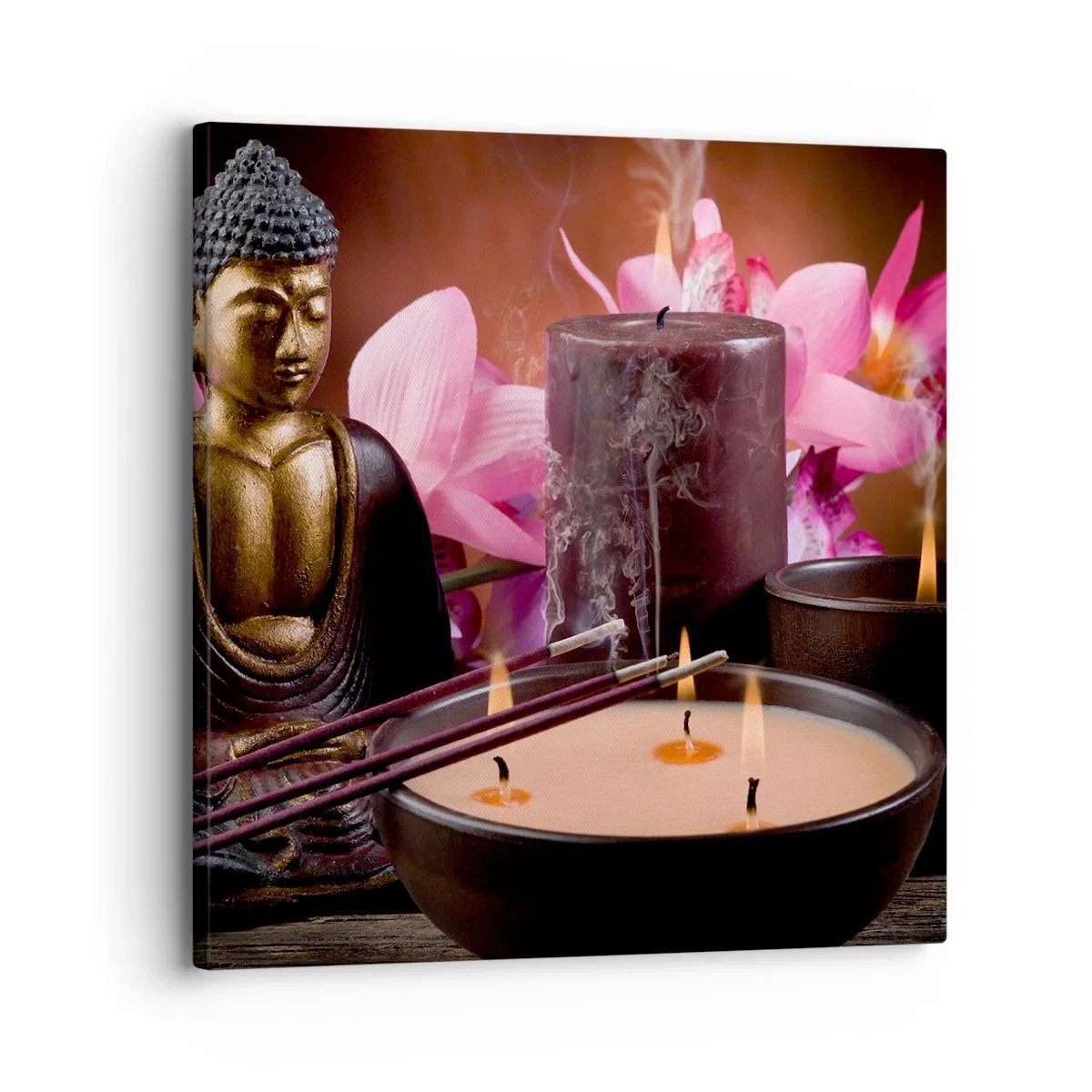 Canvas picture - Clear the Mind, Calm the Body - 30x30 cm