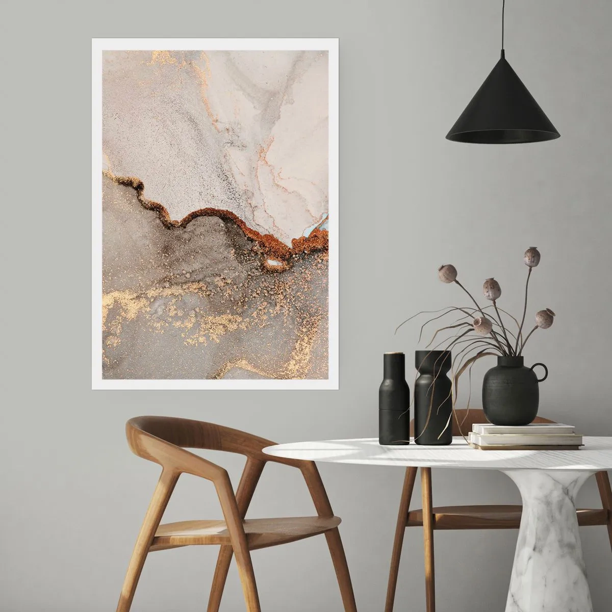 Poster - On the Border of Colours - 30x40 cm