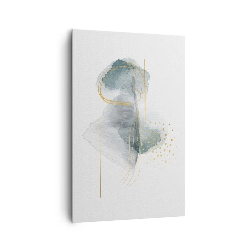 Canvas picture - On the Relationships of Grey and Gold - 80x120 cm