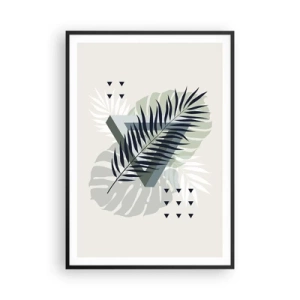 Poster in black frame - Nature and Geometry - Two Orders? - 70x100 cm