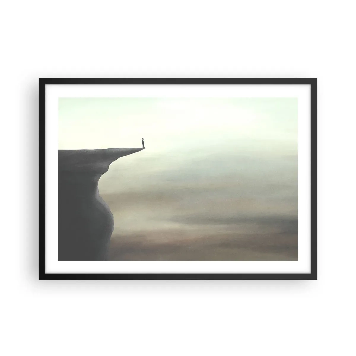 Poster in black frame - Upwards, Naturally! - 70x50 cm