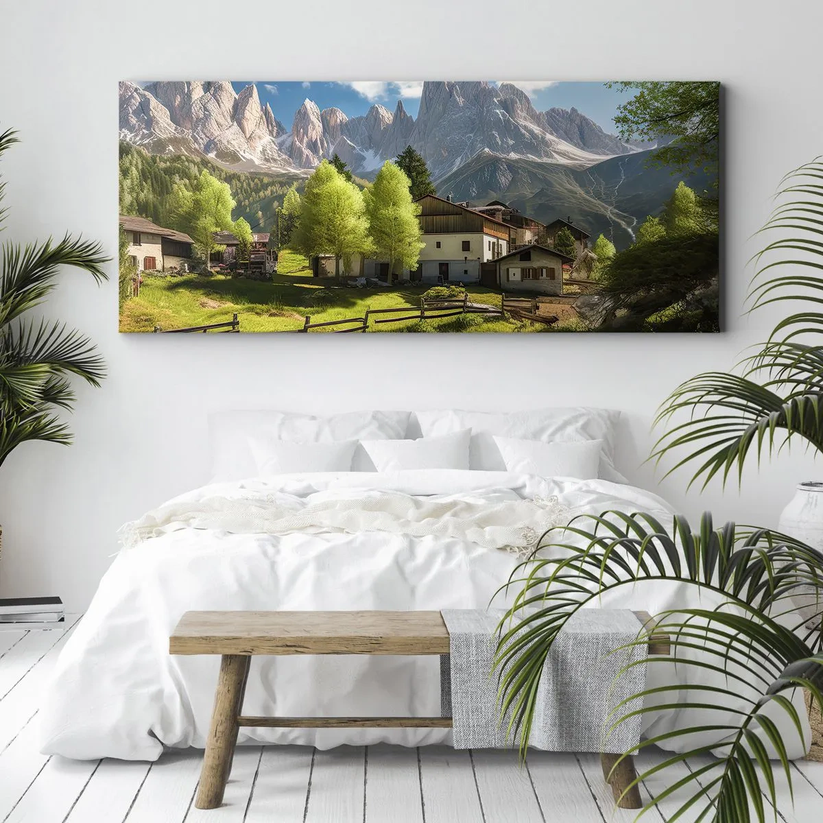 Canvas picture - Alpine Idyll - 90x30 cm