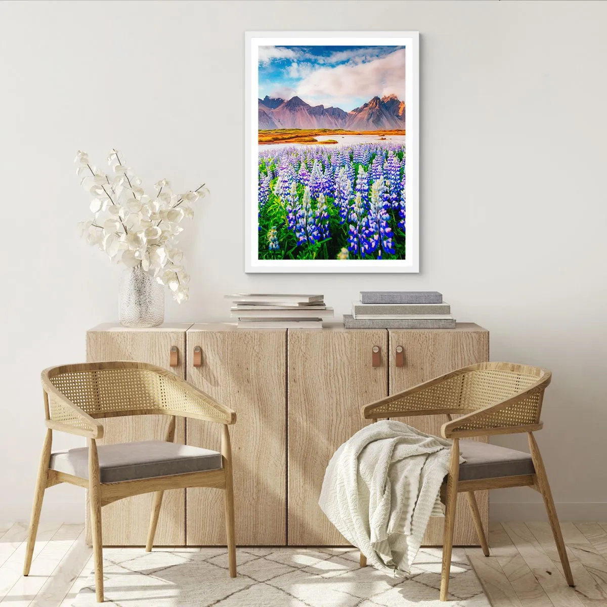 Poster in white frmae - Strength and Severity next to Sweetness - 30x40 cm