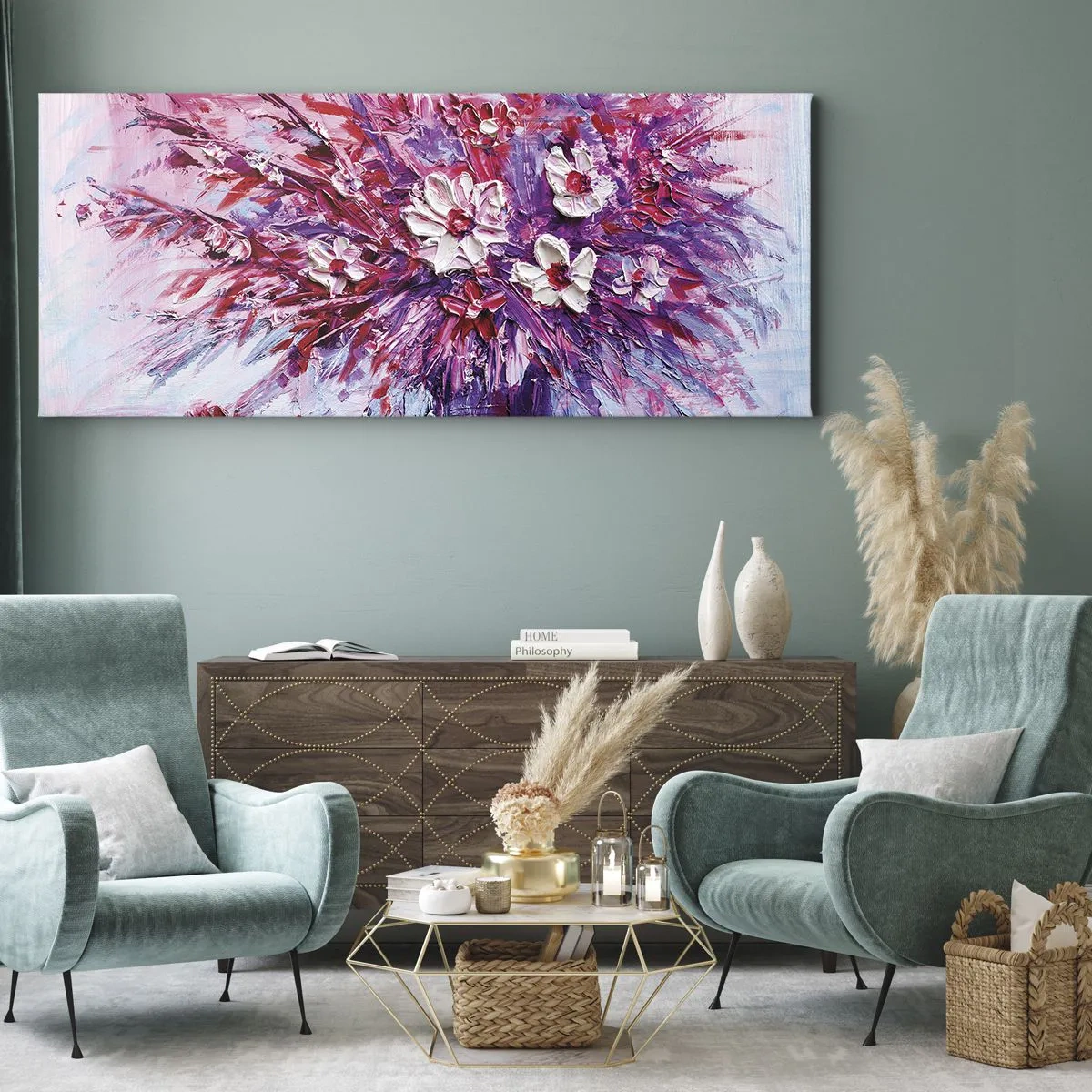 Canvas picture - Innocence and Passion - 160x50 cm