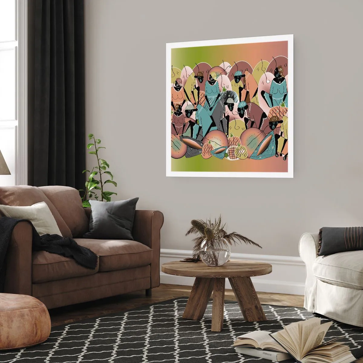 Poster - Big Holiday Is Coming - 40x40 cm