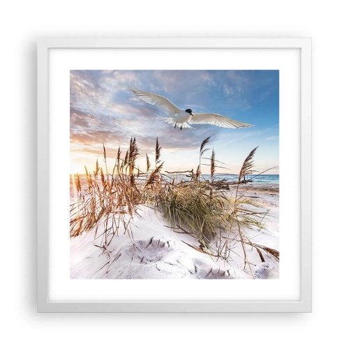 Poster in white frmae - Wind from the Sea - 40x40 cm