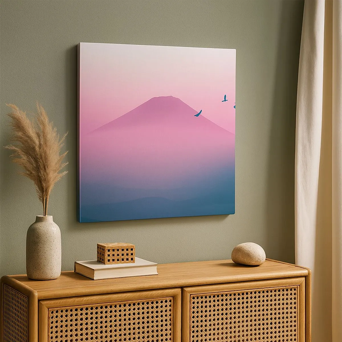 Canvas picture - Wanderers above Clouds - 30x30 cm