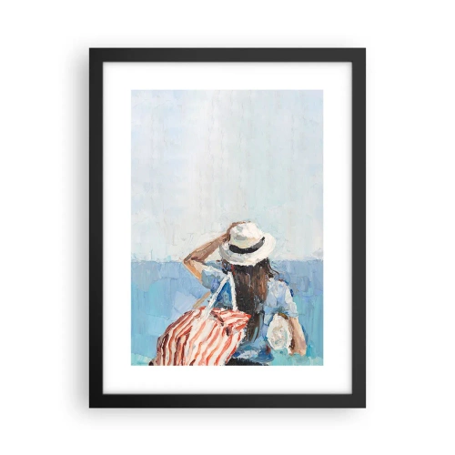 Poster in black frame - Welcome to Holiday - 30x40 cm