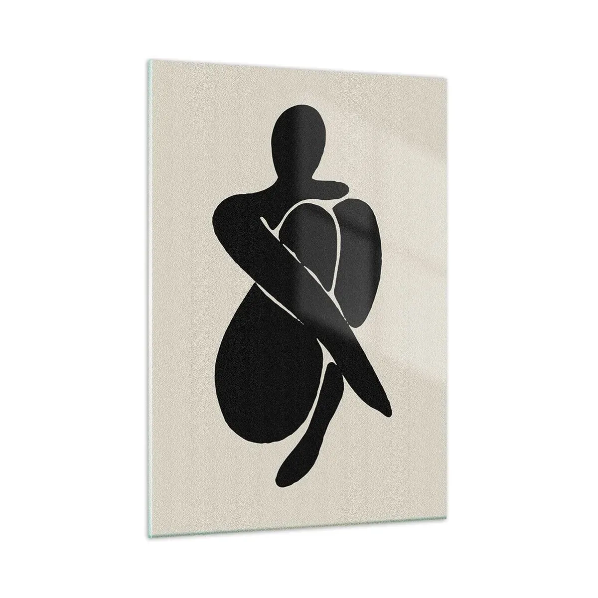 Glass picture - In Her Own Arms - 50x70 cm