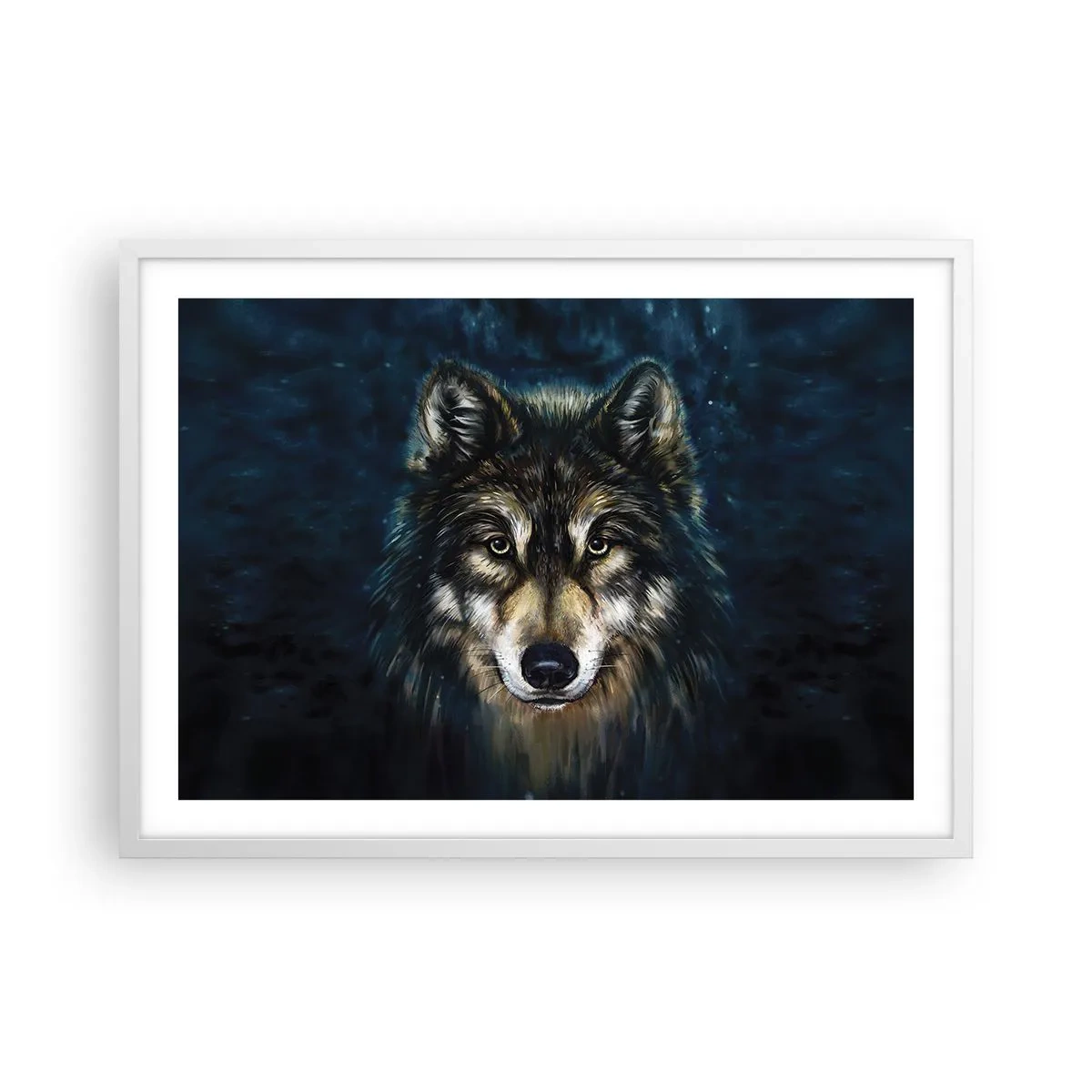 Poster in white frmae - Alpha? And Omega - 70x50 cm