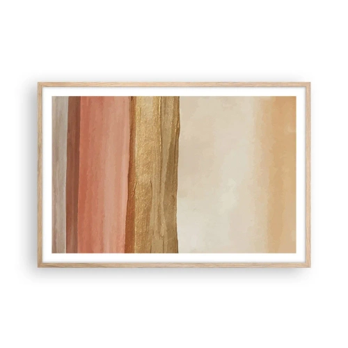 Poster in light oak frame - Vertical Composition - 91x61 cm