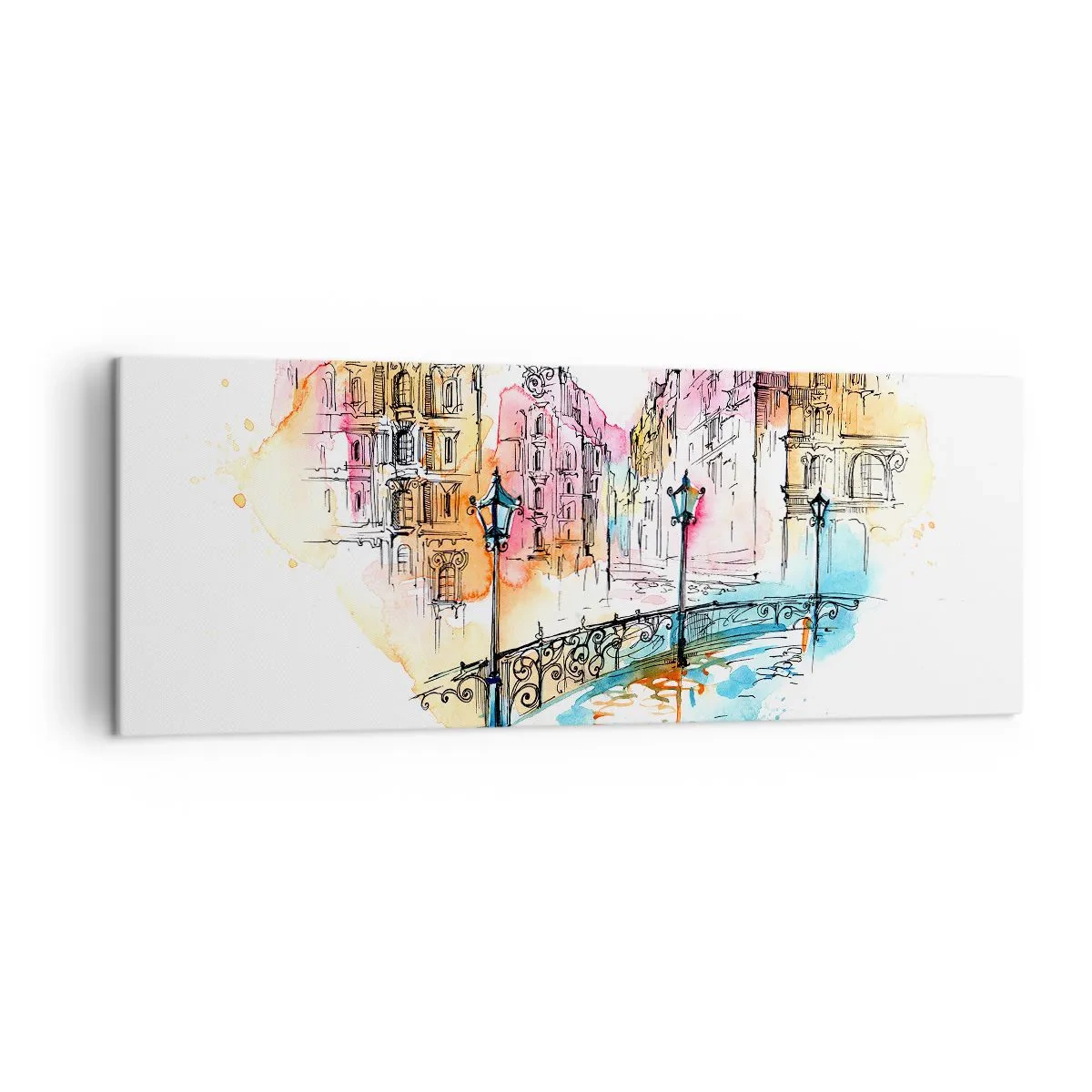 Canvas picture - Heart of a City - 140x50 cm