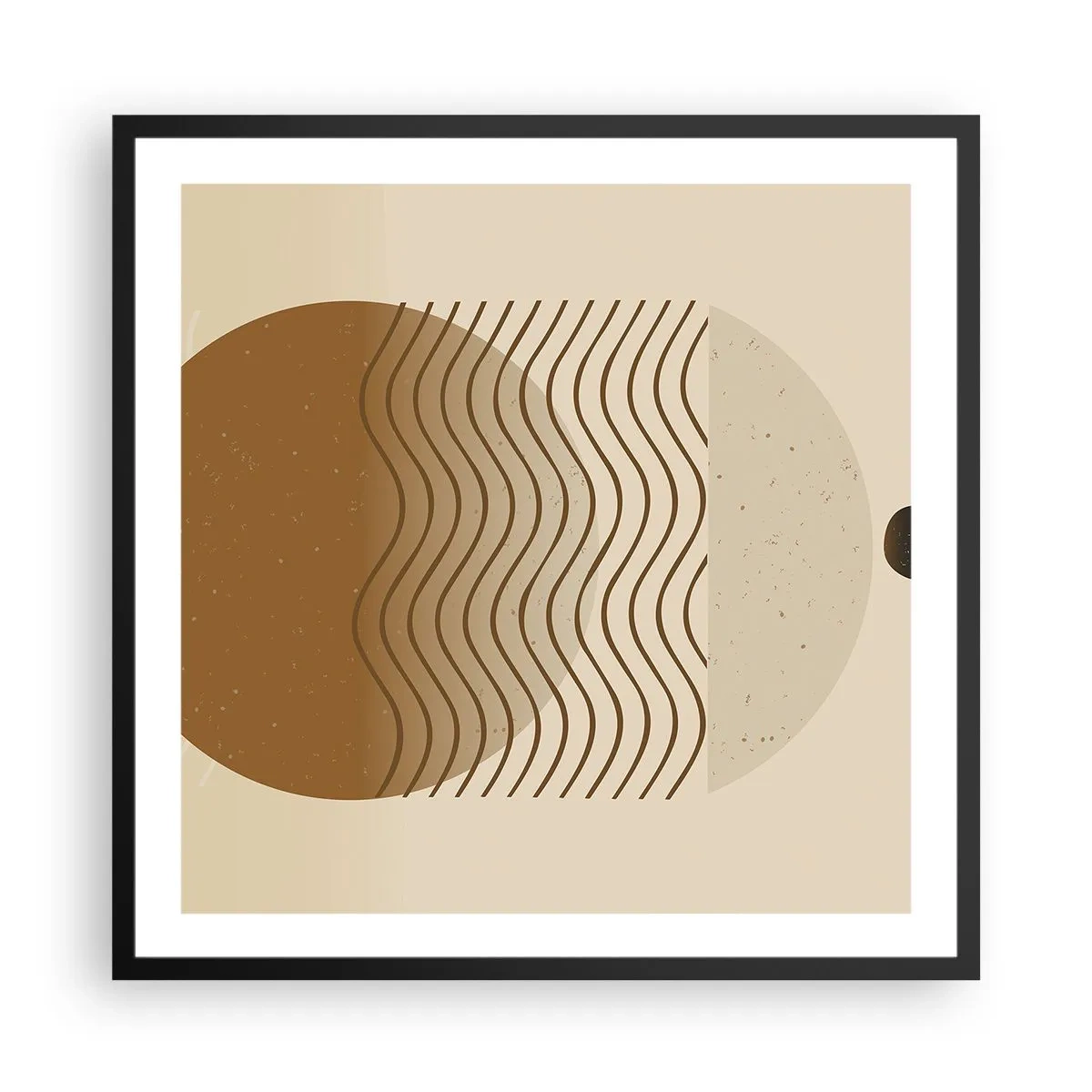 Poster in black frame - About the Origin of Geometrical Figures - 60x60 cm