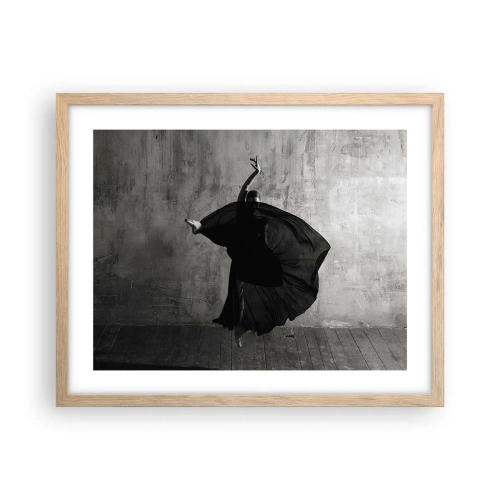 Poster in light oak frame - Full of Passion - 50x40 cm