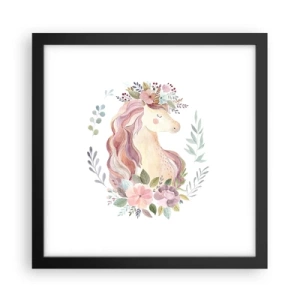 Poster in black frame - Invitation to the Fairytale World - 30x30 cm