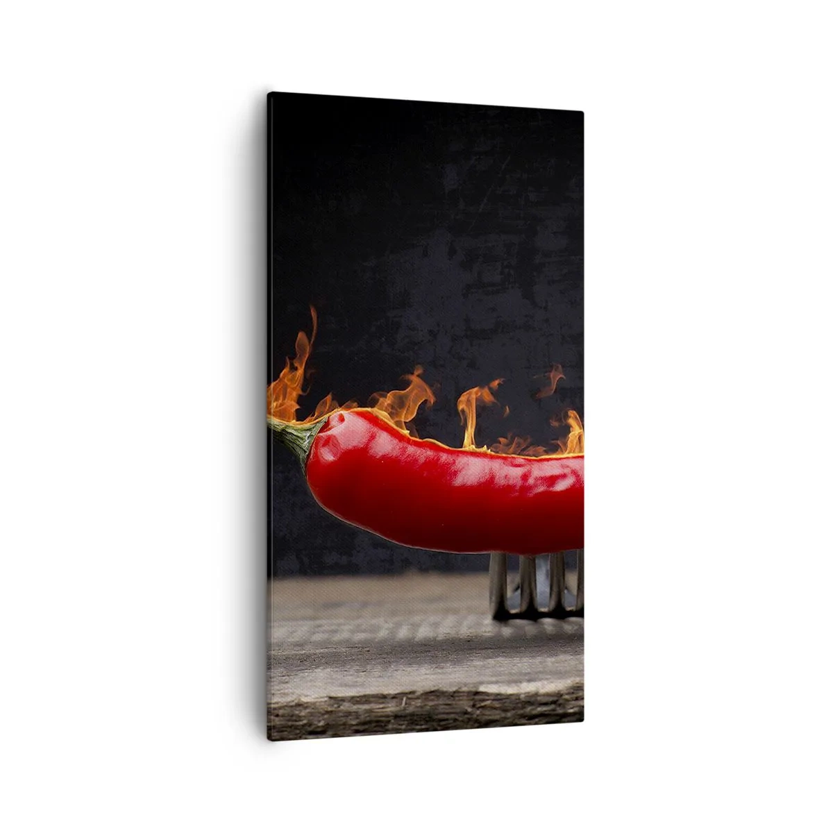 Canvas picture - Fiery Snack - 55x100 cm