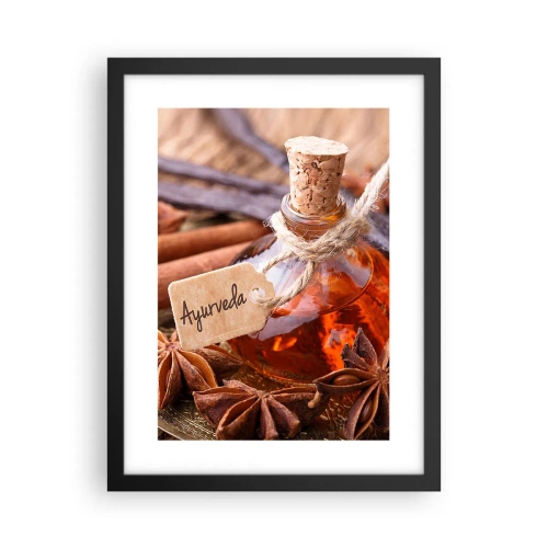 Poster in black frame - Unity of Body and Spirit - 30x40 cm