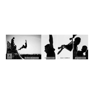 Photo Wallpaper Sample Standard Eco - Heroes and Spectators - Skatepark, Skateboard, Sport - 100x30 cm