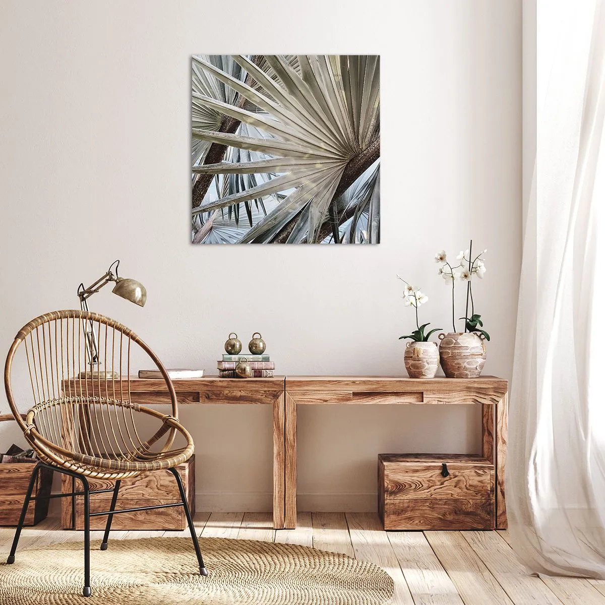Canvas picture - Fans in tropics - 60x60 cm