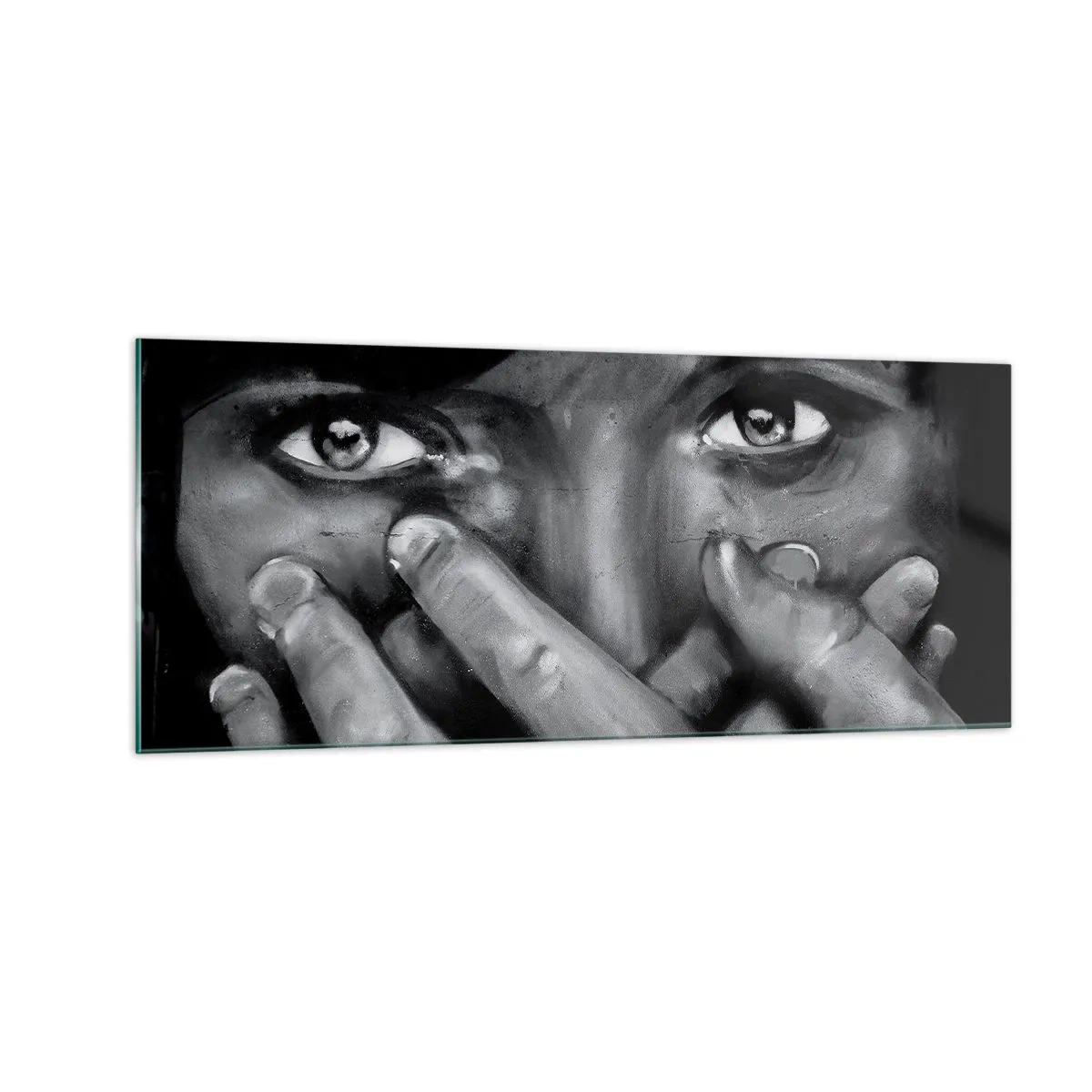 Glass picture - I Won't Tell Who Painted It - 100x40 cm