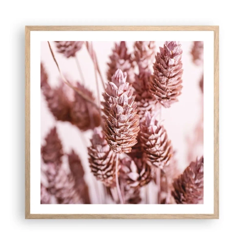 Poster in light oak frame - Seemingly Inconspicuos - 60x60 cm