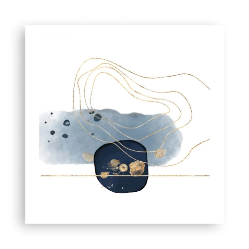 Poster - Blue and Gold Fantasy - 50x50 cm